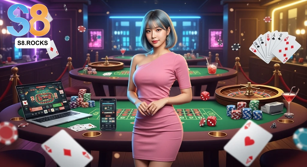 Tổng quan sảnh casino trực tuyến S8 chất lượng cao