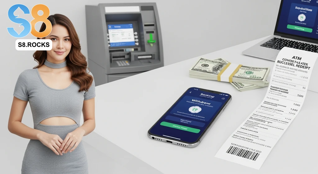 Hoàn tất quy trình rút tiền S8 trong khoảng 5–7 phút